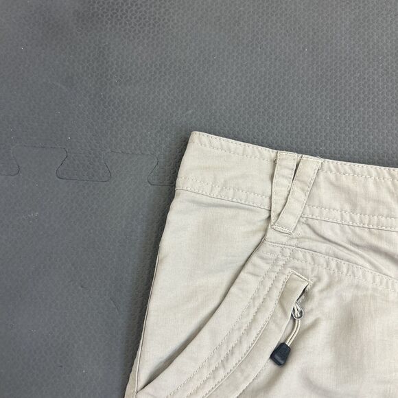 The North Face Shorts Womens 4 Beige Kahki Flap Pockets Outdoors Casual FS Chrty - Picture 9 of 13